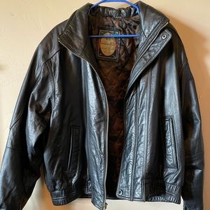 Members Only leather jacket